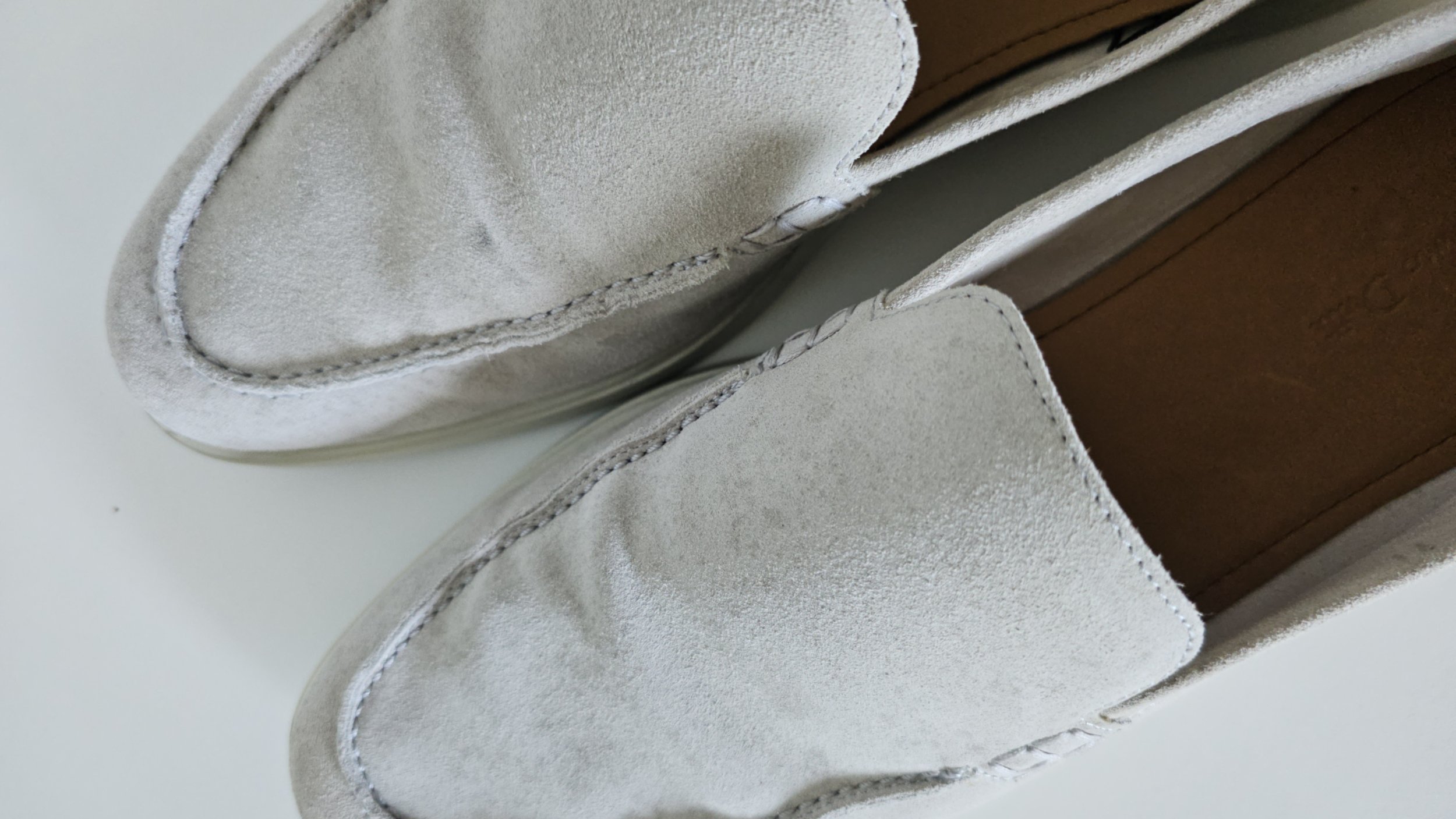 Professional Dry Cleaning of Suede Loafers